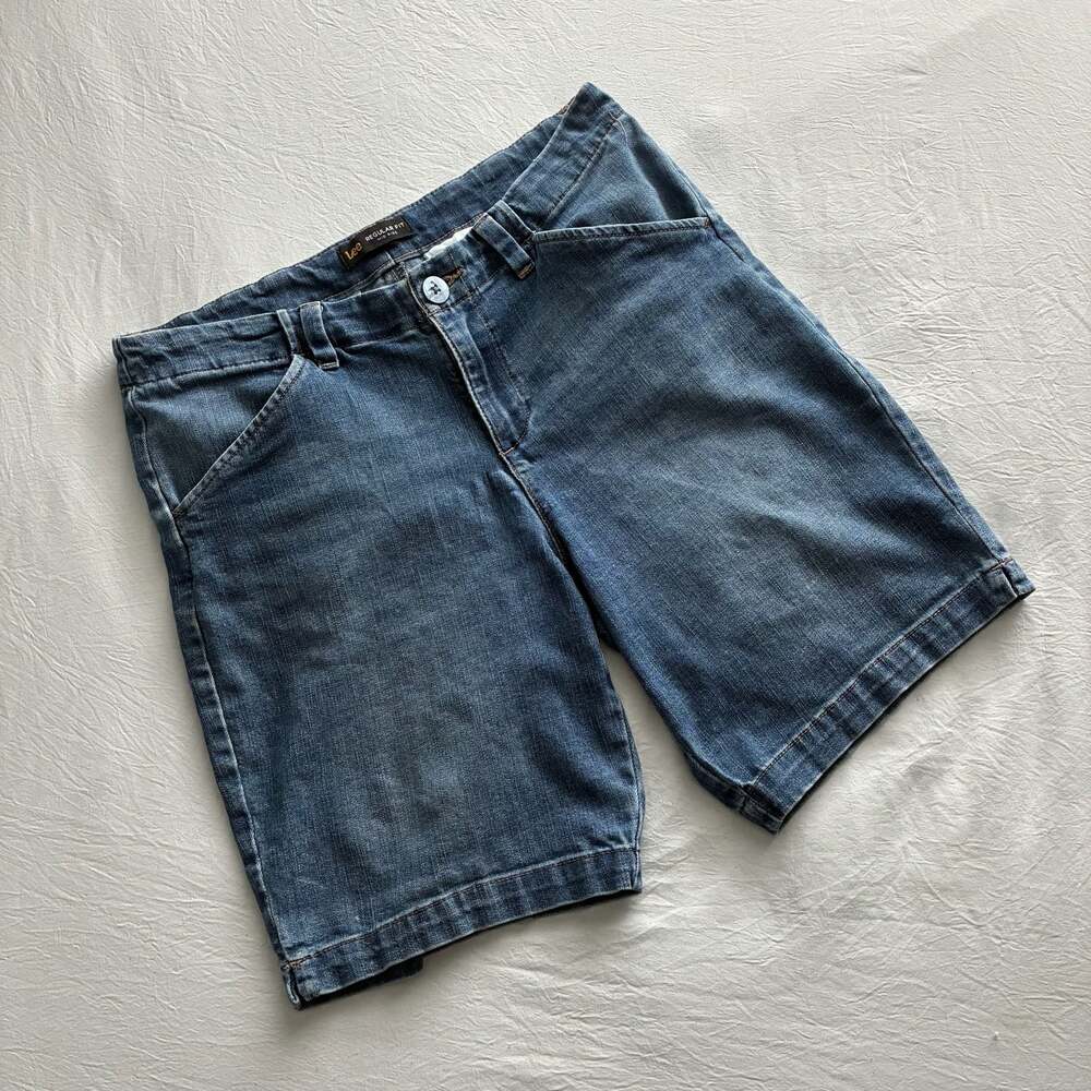 Lee Regular Fit Mid Rise Denim Shorts Size 6